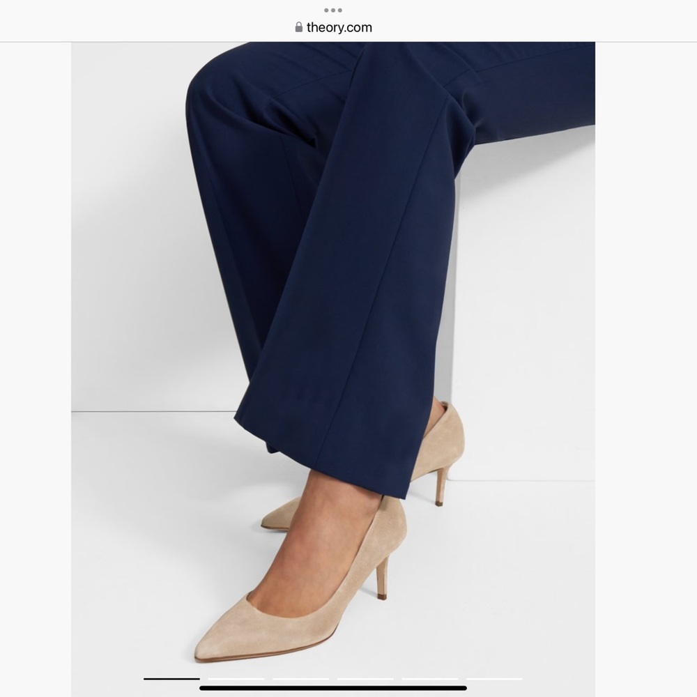 Theory heels in suede